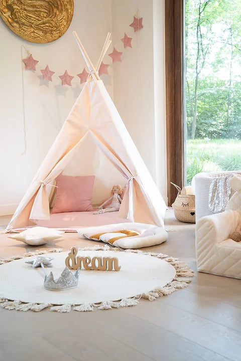 Moje. Tipi tent Ice-Cream (Roze-beige)