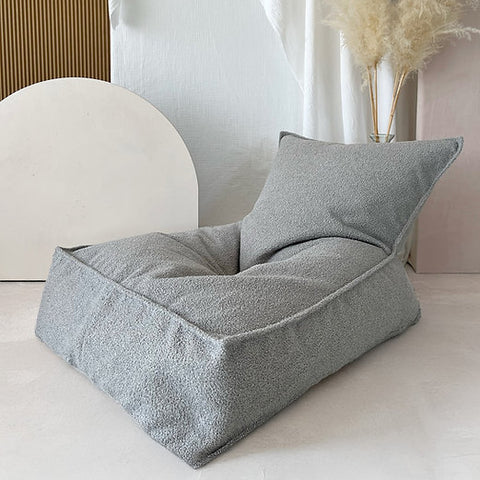 Moje Bouclé Beanbag Grey - zitzak